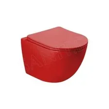 Подвесной унитаз SantiLine SL-5005MR (красный матовый)