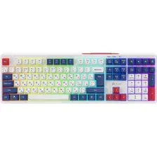 Клавиатура Оклик 725G (белый/красный)