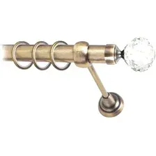 Карниз для штор Lm Decor Кристалл (антик, гладкая, 4м 25мм, 1 ряд)
