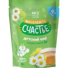 Чай детский Маленькое счастье яблоко, фенхель, ромашка, липовый цвет. 85 г