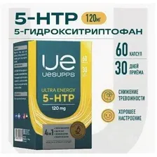 БАД Эвалар 5-HTP гидрокситриптофан (60 капсул)