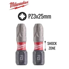 Бита Milwaukee SHOCKWAVE PZ3 4932430868 (2 шт)