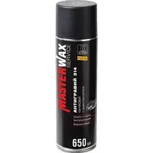 Антигравий MasterWax Service Каучуковый с эффектом шагрени 314 / MW031401 (650мл, черный)