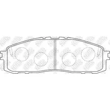 Тормозные колодки дисковые задняя ось NIBK PN1142