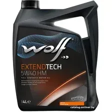 Моторное масло Wolf ExtendTech 5W-40 HM 4л