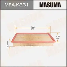 Воздушный фильтр MASUMA MFA-K331