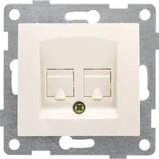 Розетка Gusi Electric Bravo С10К2-003 (бежевый)