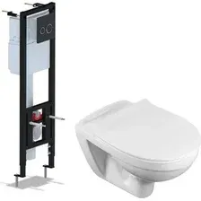 Унитаз подвесной Santek Бореаль 1WH302205 + Ани Пласт WCP2430