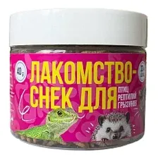 Pets Brunch Лакомство-снек для грызунов, птиц, рептилий 40 г