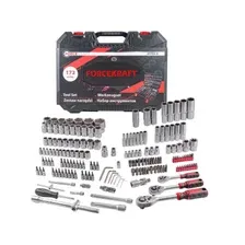 Набор инструментов  1/4'' 3/8'' 1/2'' 6 граней 172 предмета FORCEKRAFT
