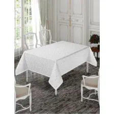Скатерть DO&CO Karanfil 160x220 / 12222 (белый)