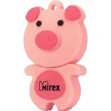 USB-накопитель Mirex 16GB, 13600-KIDPIP16, pig pink