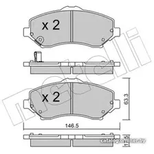 Тормозные колодки Metelli 2208620