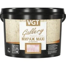 Штукатурка декоративная VGT Мираж Maxi серебристо-белая 5 кг
