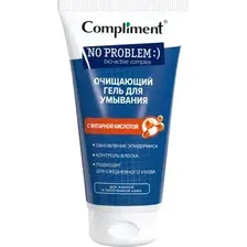 Гель для умывания Compliment No problem с янтарной кислотой (200мл)