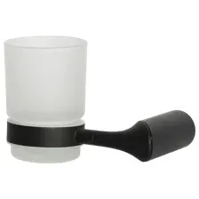 Стакан для зубной щетки и пасты SWENSA Lock SWR-6600-03-BLK (черный)