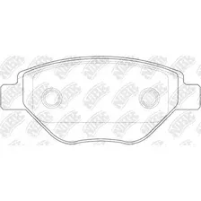 Тормозные колодки дисковые передняя ось NIBK PN0362