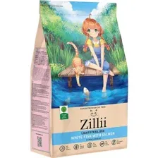 Корм для кошек Zillii Light/Sterilized Cat, белая рыба с лососем, 10 кг