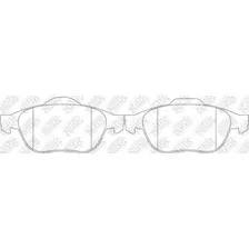 Тормозные колодки дисковые передняя ось NIBK PN0204