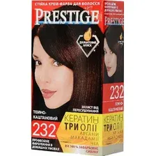 Стойкая крем-краска для волос vip's PRESTIGE 232 - темно-каштановый