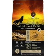 Сухой корм для собак Ambrosia Grain Free для мелких пород с лососем и кроликом / U/ASRM1.5 (1.5кг)