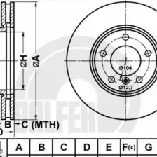 Тормозной диск GALFER B1.G224-0197.1