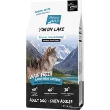 Сухой корм для собак Natura Wild Yukon Lake беззерновой для взрослых собак всех пород с лососем, тунцом и индейкой 12 кг