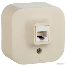 Розетка телефонная Legrand Quteo 782244 (слоновая кость)