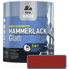 Эмаль Dufa Hammerlack на ржавчину гладкая RAL3005 (750мл, винно-красный)