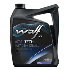 Моторное масло WOLF 26116/5 VitalTech 5W-40 B4 DIESEL 5 л масло моторное (PN 1042635)