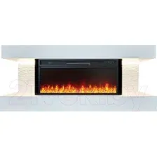Каминокомплект Смолком Madison V42 + Vision 42 LED (бьянко белый)