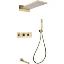 Душевая система  Abber Daheim AF8253G (золото матовое)