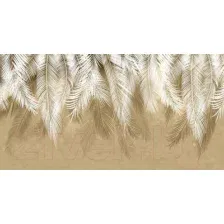 Фотообои листовые Citydecor Пальмовые листья (500x260, бежевые гранж)