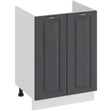 Шкаф напольный Трия Лина 1Н6М (белый/графит)