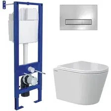 Унитаз подвесной Berges Wasserhaus Vita Rimless 043381 (с сиденьем)