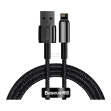 Кабель BASEUS CALWJ-A01 Tungsten Gold Fast Charging Data Cable USB to Lightning 2.4A 2m Black