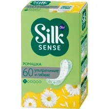 Прокладки ежедневные Ola! Silk Sense Light Стринг-мультиформ Ромашка (60шт)
