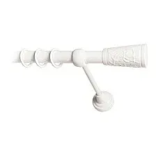 Карниз для штор Lm Decor Византия 066 1р гладкий 25мм (белый глянец, 2.8м)