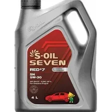 Моторное масло S-Oil Seven Red №7 SN 5W30 / E107658 (4л)