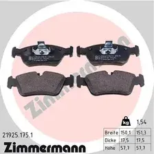 Тормозные колодки дисковые передняя ось ZIMMERMANN 21925.175.1