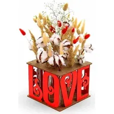 Ваза Eco-Wood-Art Vase I love you