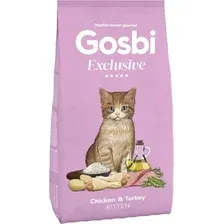 Сухой корм для кошек Gosbi Exclusive cat chicken& turkey kitten 6 кг