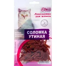 O'cat Лакомство для котов Соломка утиная 45 г