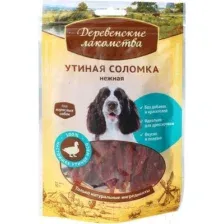Лакомство для собак: утиная соломка нежная 90 г