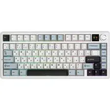 Клавиатура AULA F75 Max (белый/синий/черный, Leobog Reaper, без кириллицы)