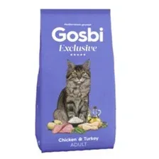 Сухой корм для кошек Gosbi Exclusive cat chicken& turkey adult 1.5 кг