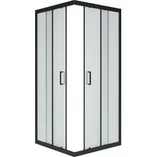 Душевой уголок Метакам Universal Black 80x80 KKS_013565 (матовое стекло)
