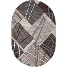 Ковер для жилой комнаты Merinos Sierra D487-OVAL-BEIGE-BROWN-2 (2.5x3.5)
