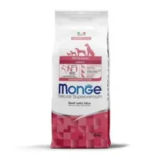 Сухой корм Monge Dog Speciality Line Monoprotein All Breeds Beef and Rice для взрослых собак всех пород, из говядины с рисом 12кг