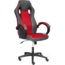 Игровое (геймерское) кресло TetChair Racer Gt (кожзам/ткань, металлик/красный)